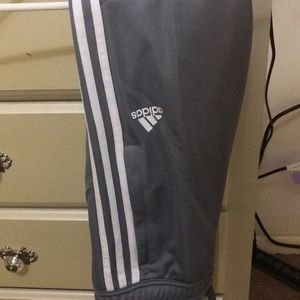 Grey adidas tiro pants